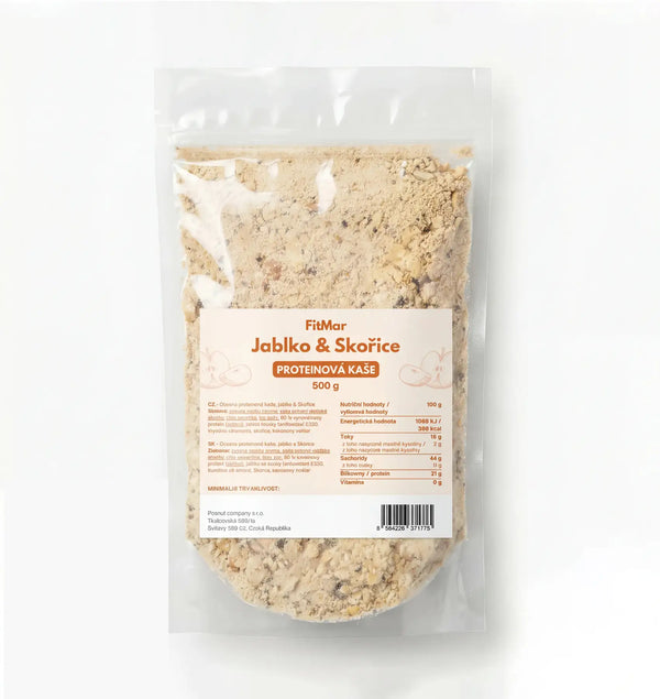 Minutová proteinová ovesná kaše jablko a skořice 500 g