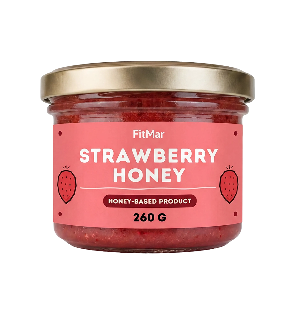 Jahody v medu | Pastovaný med s Lyo ovocem