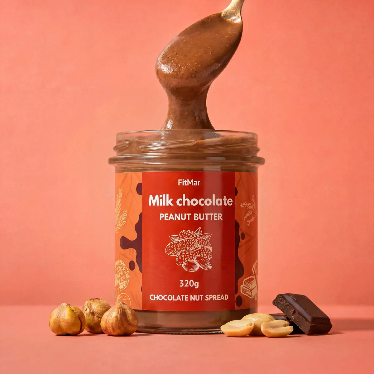 Pindacrème met melkchocolade